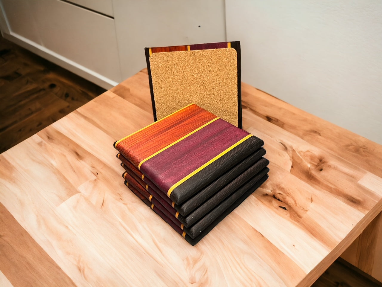 Exotic Wood Coasters - Set of 6