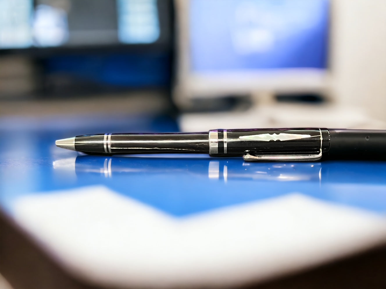 American Ballpoint Pen, River Buffalo Horn