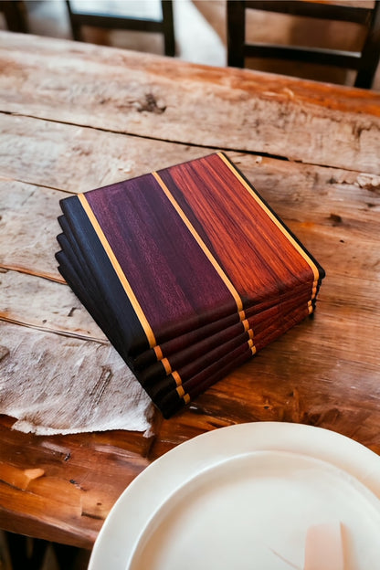 Exotic Wood Coasters - Set of 6