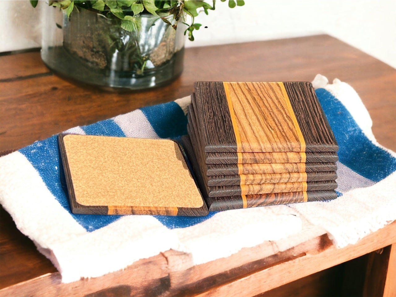 Exotic Wood Coasters - Set of 6