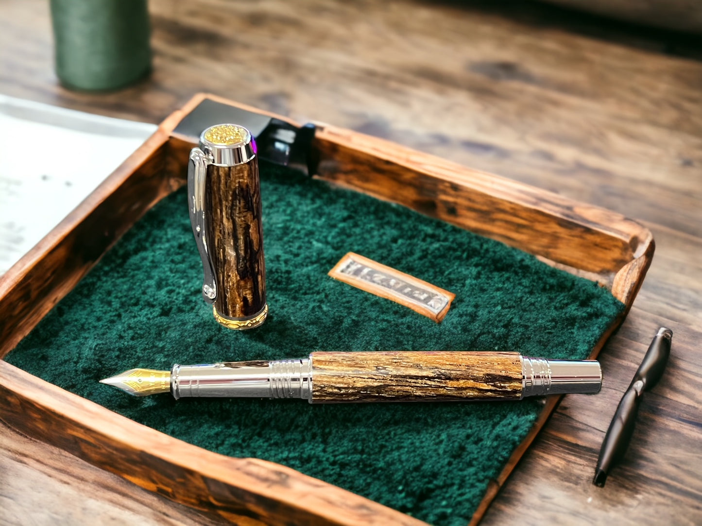 Artisan® Jr. Statesman II Fountain Pen, Spalted Maple