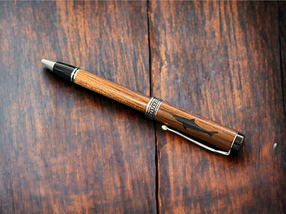 Americana Ballpoint Pen with Shark Inlay