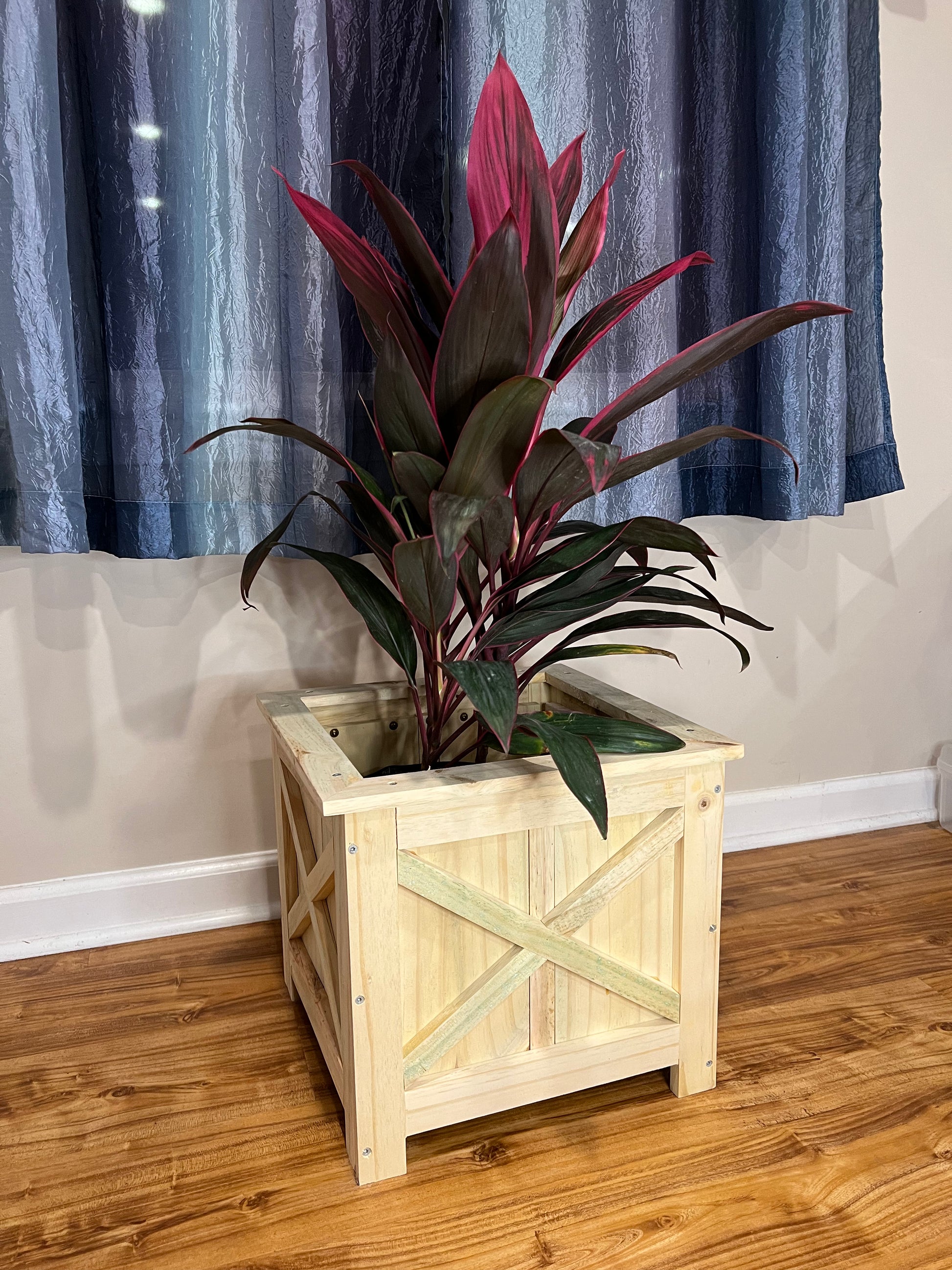 square planter boxes indoor Farmhouse Planter Box Indoor/Outdoor – Rustic Wood Design