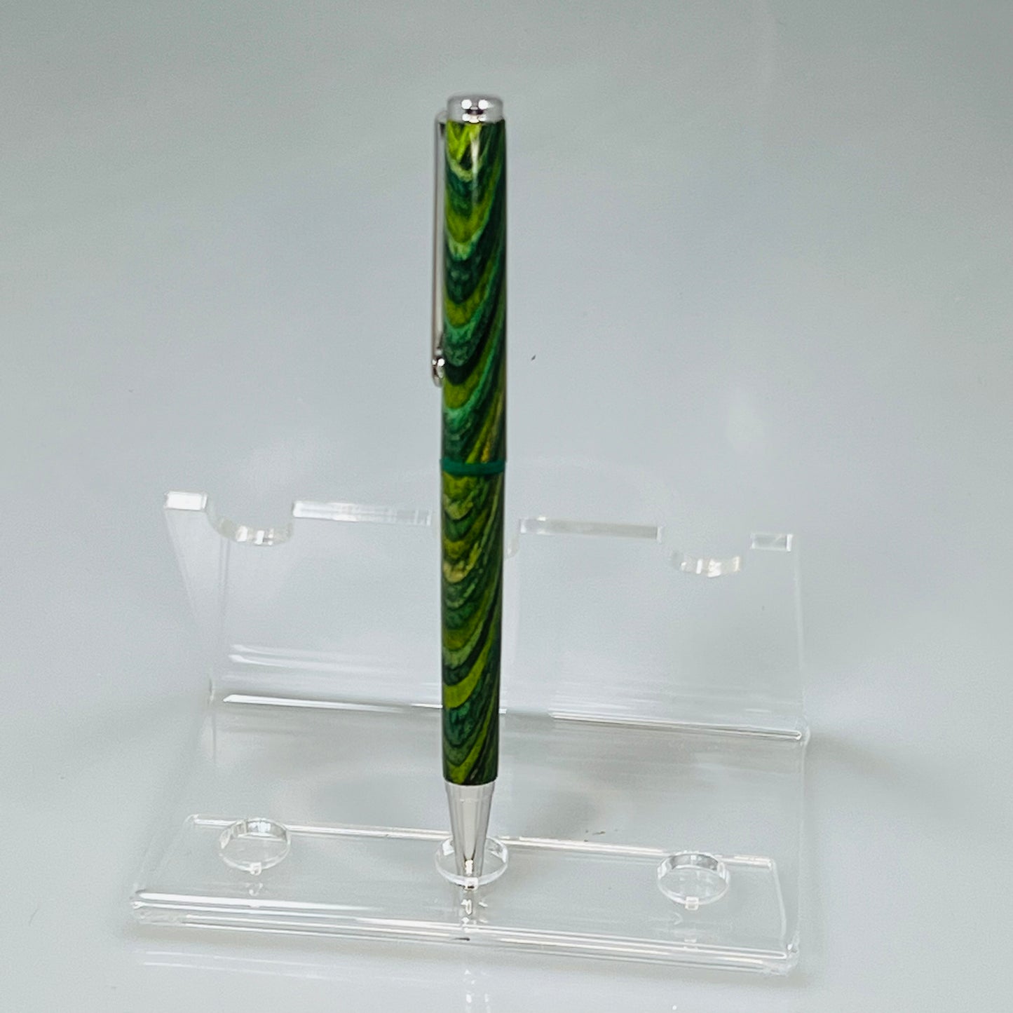 Green Dymondwood Slimline Ballpoint Pen